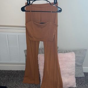 Brown Two Piece Set